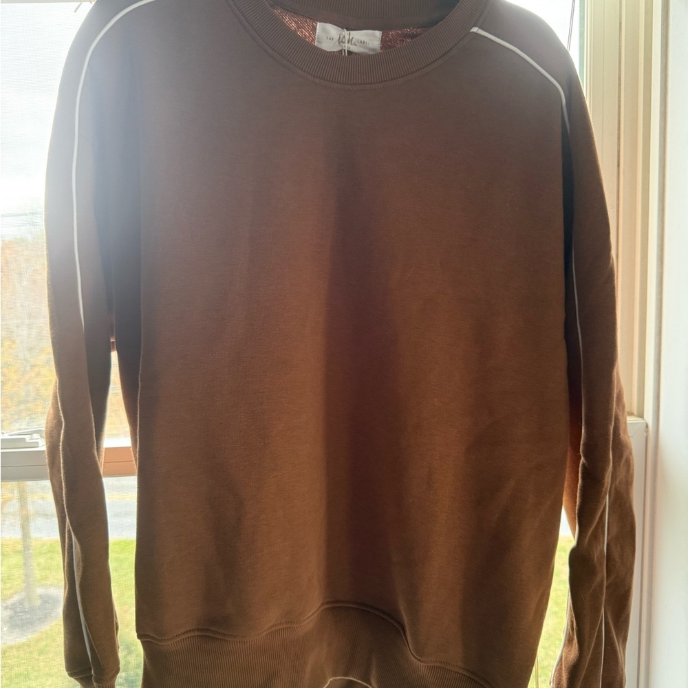 Brown Crew Neck Sweater